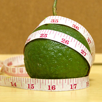 Bitter orange (synephrine source) with a tape measure
